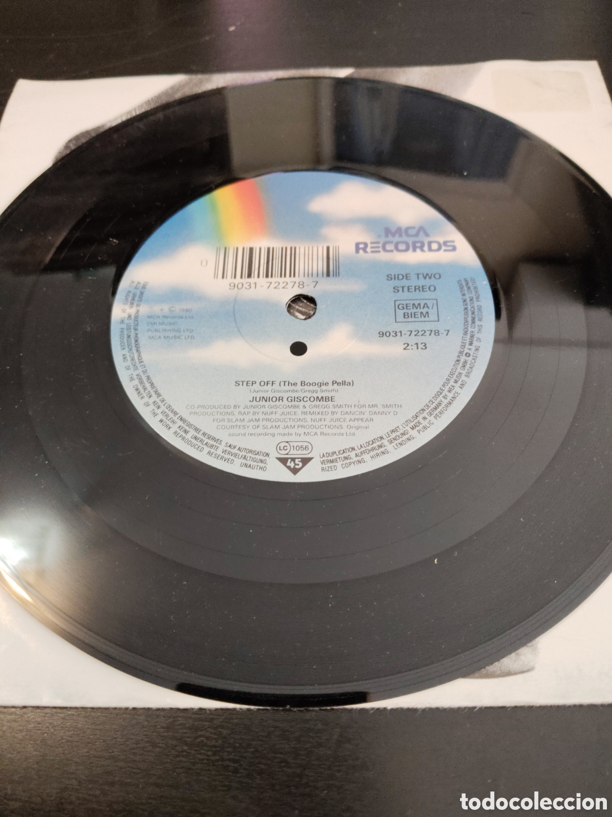 Discos de vinilo: Junior Giscombe&nbsp;&ndash;&nbsp;Step Off Vinilo 7&rdquo; 1990 Europa - Foto 4