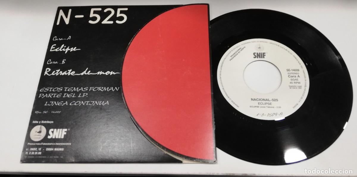 Discos de vinilo: SCO25-Nacional 525 - Eclipse (7&rdquo;, Single, Promo) - Foto 2