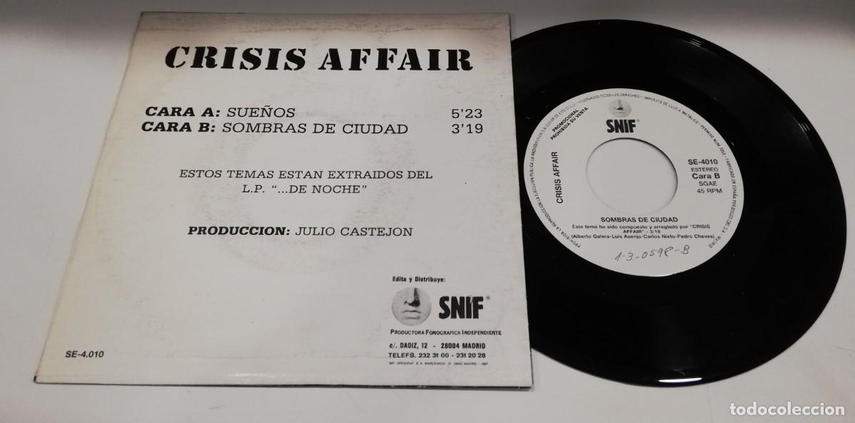 Discos de vinilo: SCO25-Crisis Affair - Sue&ntilde;os (7&rdquo;, Single) - Foto 2