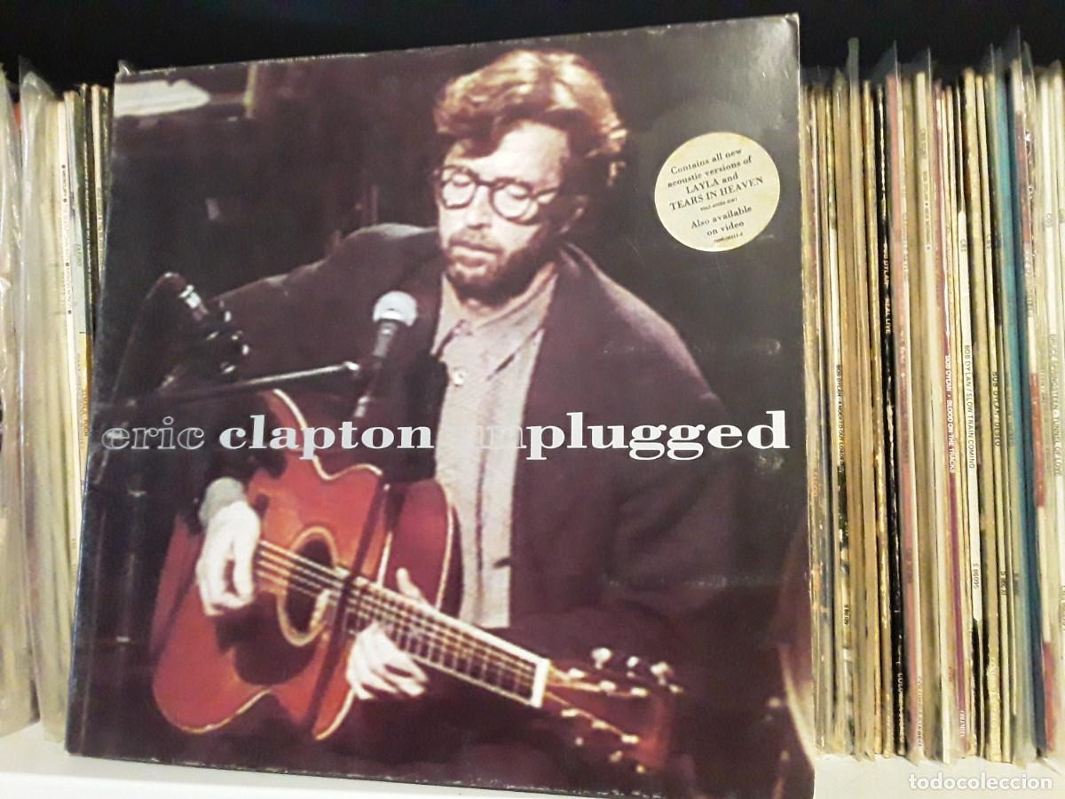 Discos de vinilo: Eric Clapton &lrm;&ndash; Unplugged - lp edic. europa 1992 - Foto 1