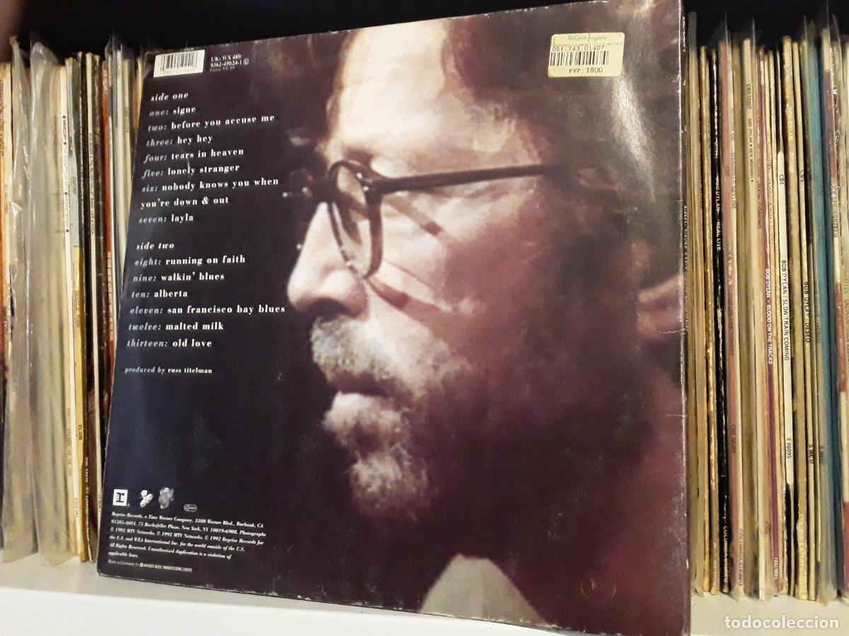 Discos de vinilo: Eric Clapton &lrm;&ndash; Unplugged - lp edic. europa 1992 - Foto 2