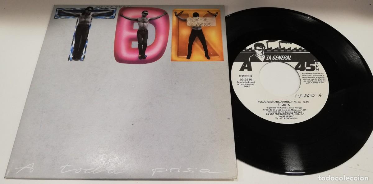 Discos de vinil: SCO25-TDeK - A Toda Prisa (7&rdquo;, Single)