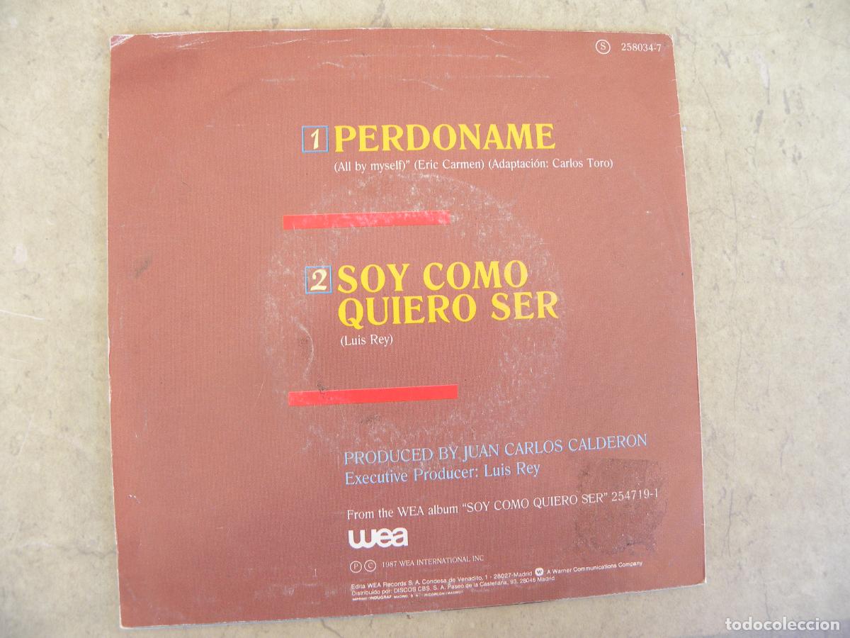 Discos de vinilo: LUIS MIGUEL -PERDONAME -SINGLE PROMO 1987 - Foto 2