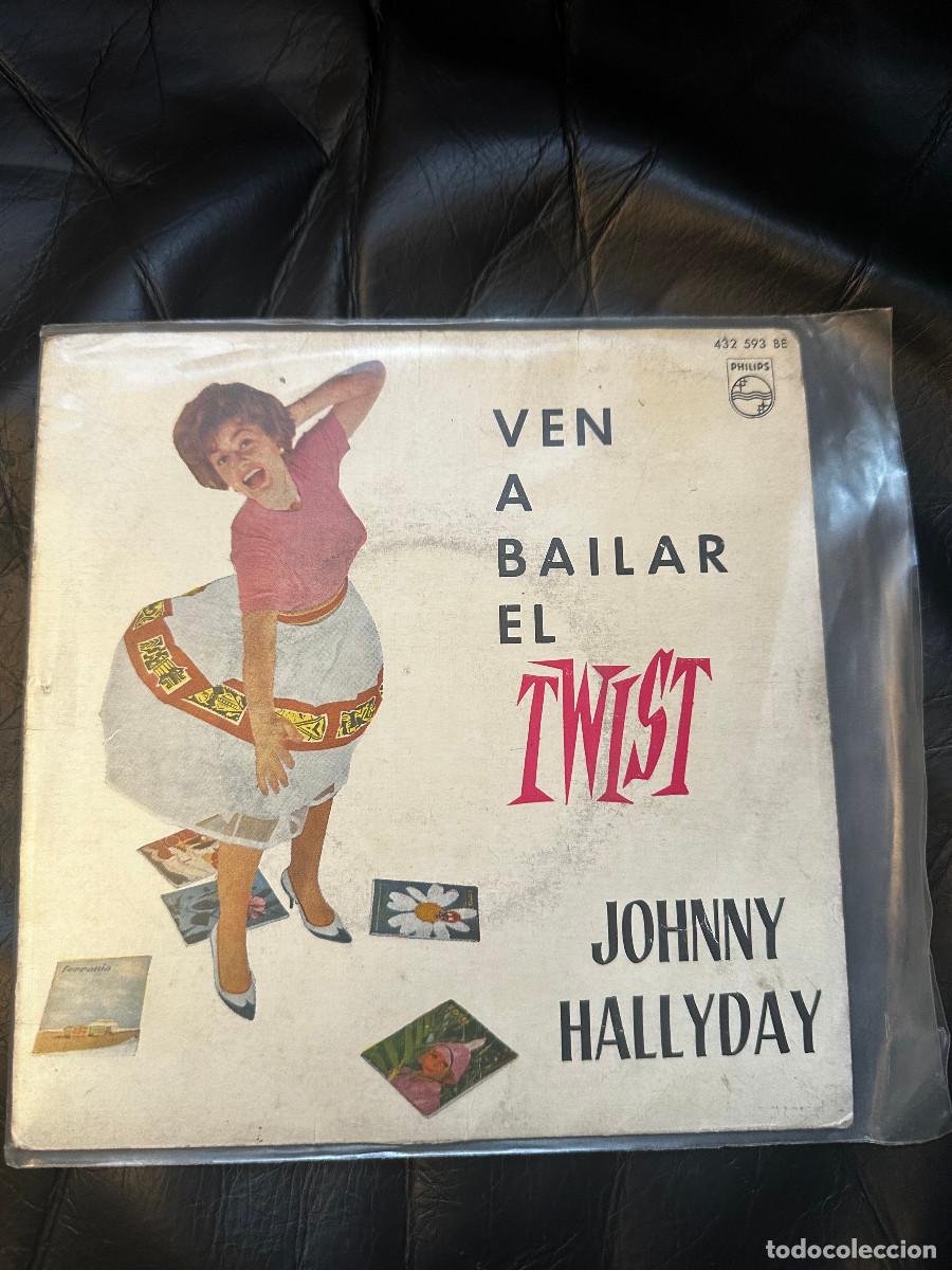 Discos de vinilo: Ven a bailar el twist Johnny hallyday - Foto 1