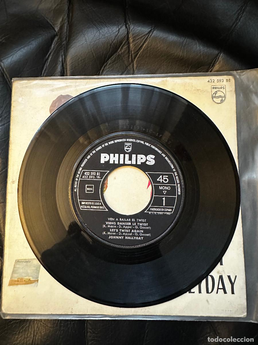 Discos de vinilo: Ven a bailar el twist Johnny hallyday - Foto 5