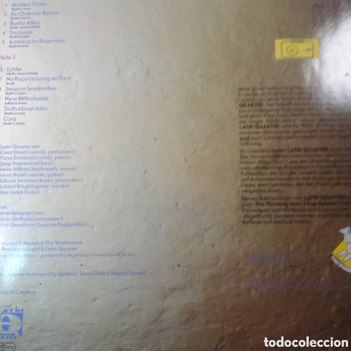 Discos de vinilo: Lat&iacute;n Quarter Moderno times - Foto 2