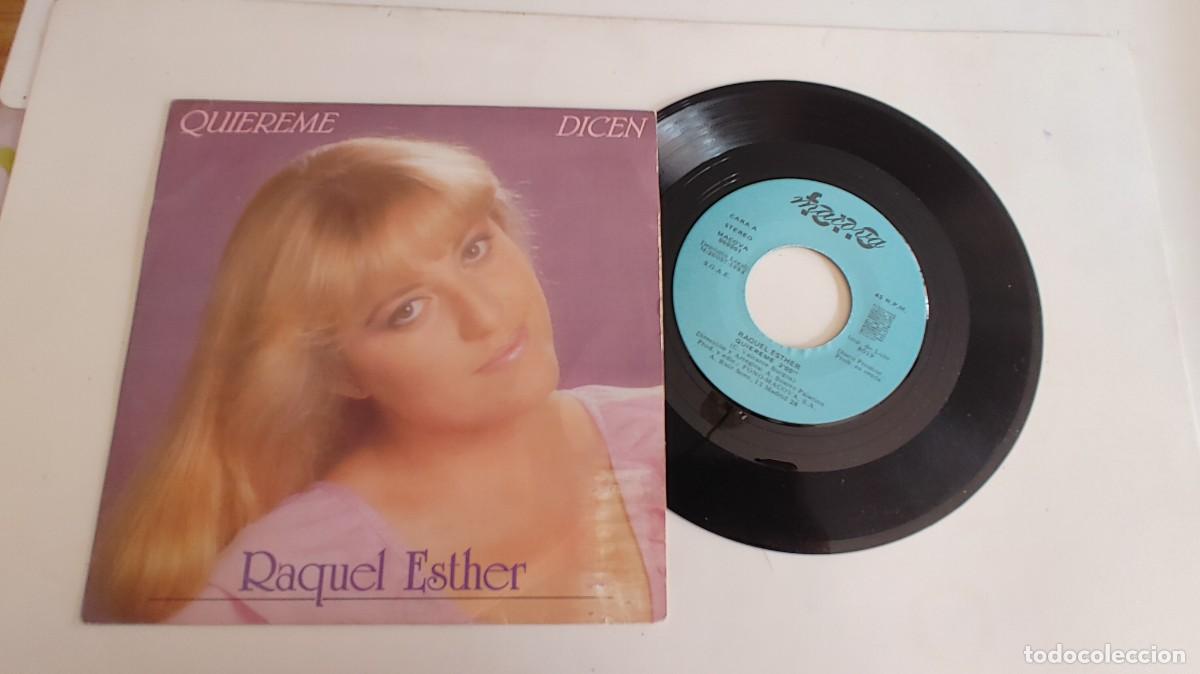 Discos de vinilo: RAQUEL ESTHER-SINGLE QUIEREME - Foto 1