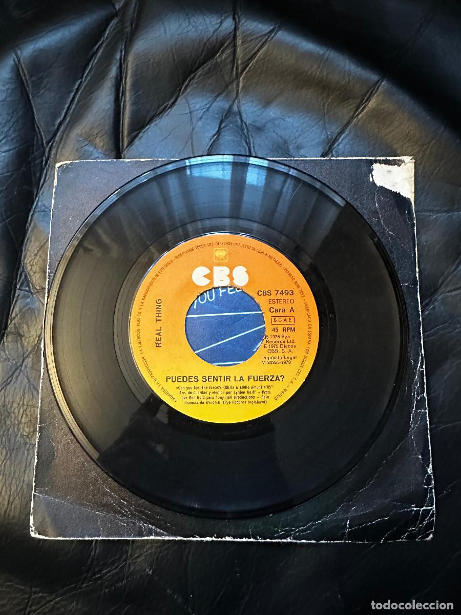 Discos de vinilo: SINGLE REAL THING - CAN YOU FEEL THE FORCE - ESPA&Ntilde;A - Foto 3