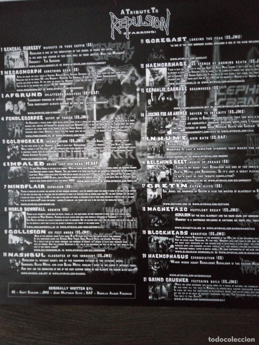 Discos de vinilo: Repulsi&oacute;n, Tribute to Repulsion - Foto 4