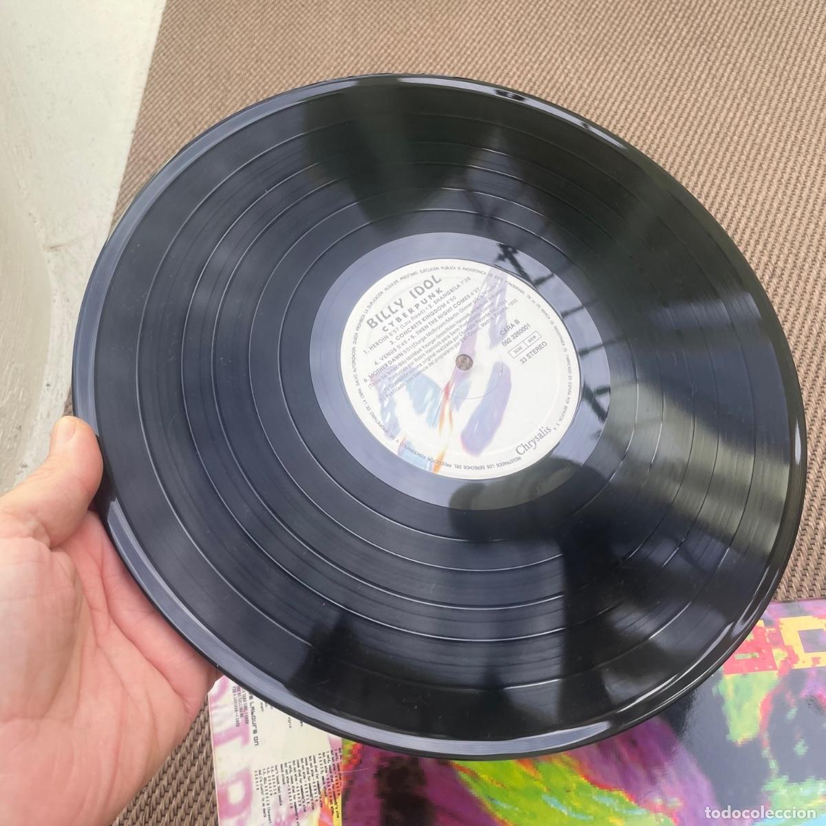 Discos de vinilo: Disco de vinilo Billy Idol &lrm; Cyberpunk - Foto 4