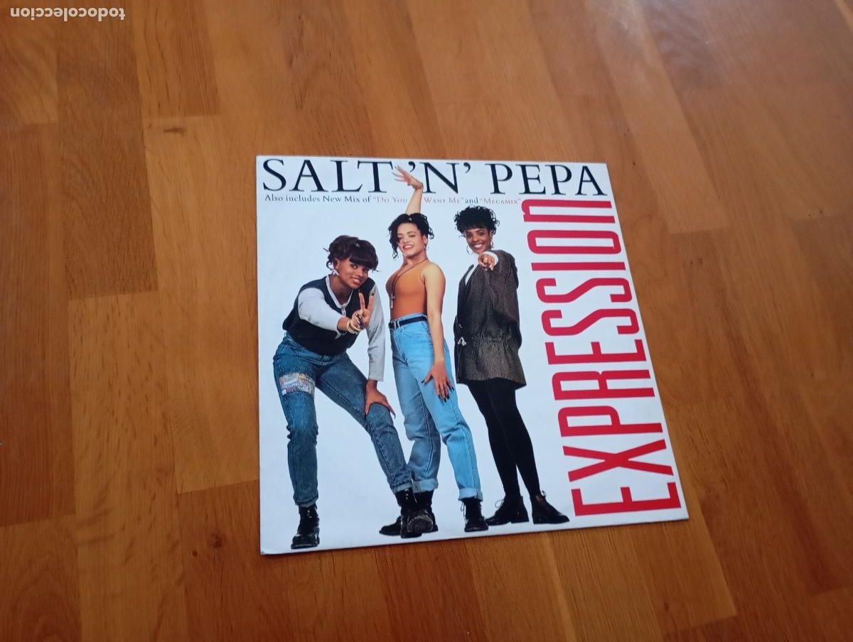 Discos de vinilo: Salt n pepa-expression.maxi - Foto 1