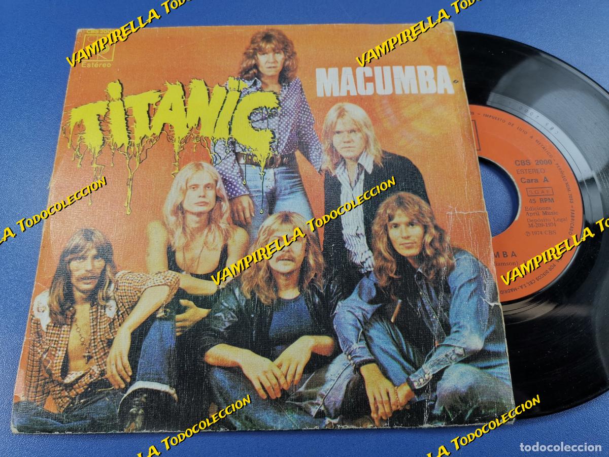 Discos de vinilo: TITANIC / MACUMBA / 1974 / SINGLE - Foto 1