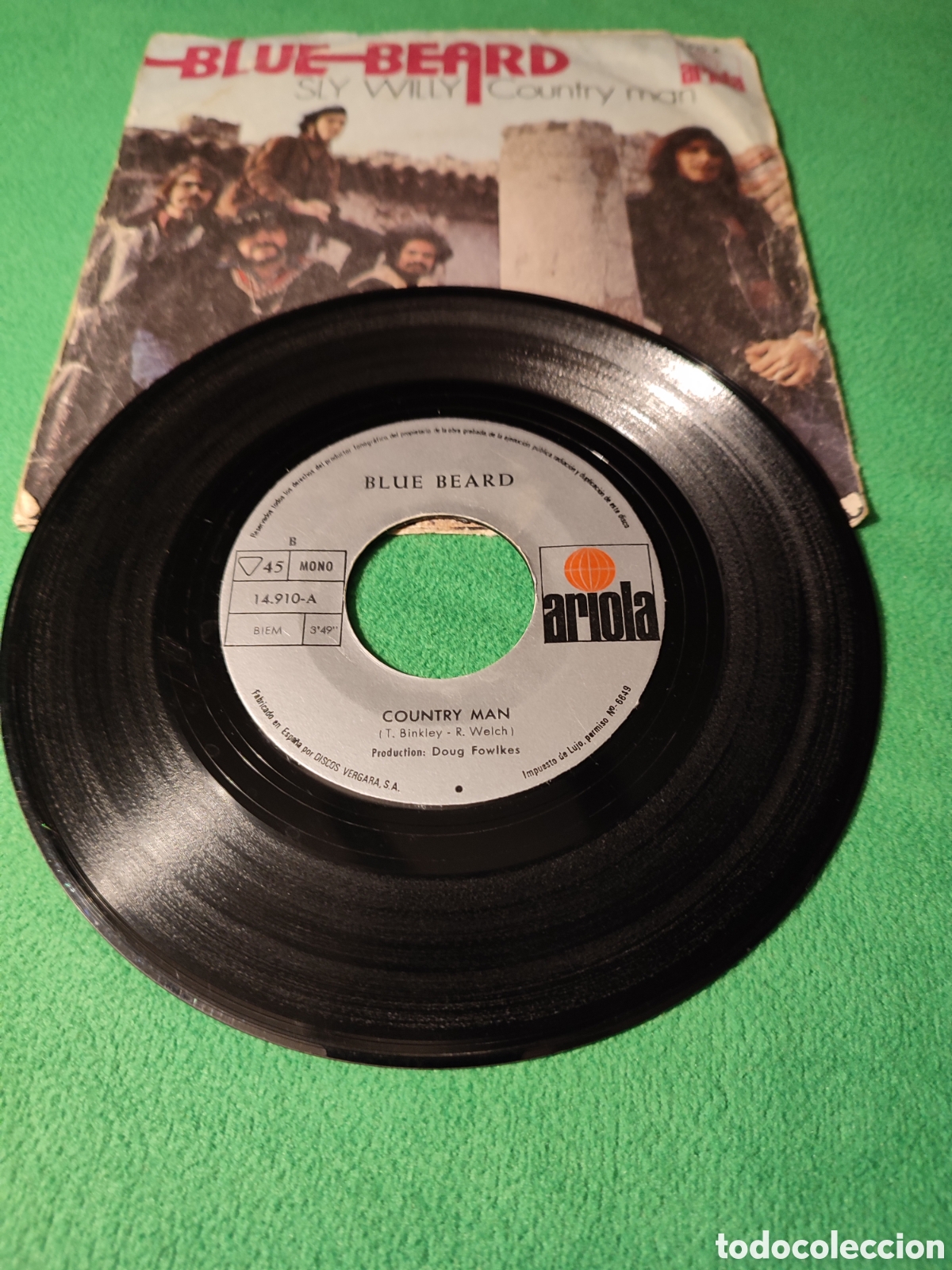 Discos de vinilo: Blue Beard - Sly Willy / Country man - Foto 2