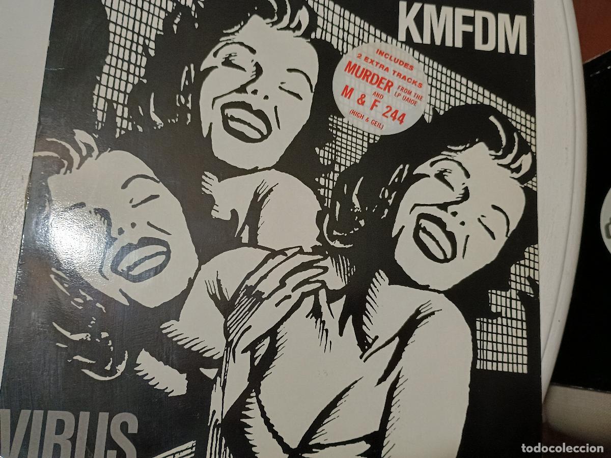 Discos de vinilo: KMFDM &ndash; Virus US 1990 Electronic Industrial EBM - Foto 2