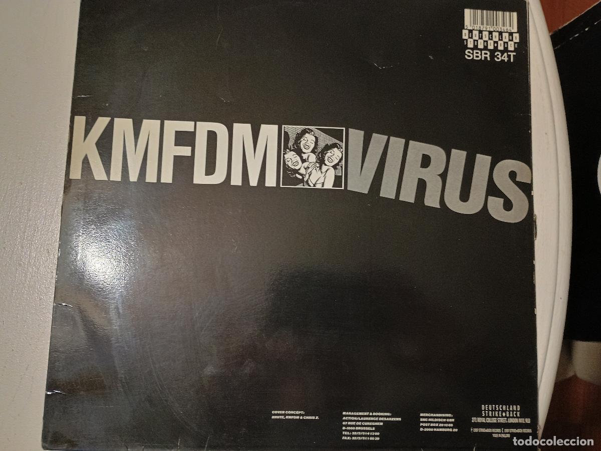 Discos de vinilo: KMFDM &ndash; Virus US 1990 Electronic Industrial EBM - Foto 4