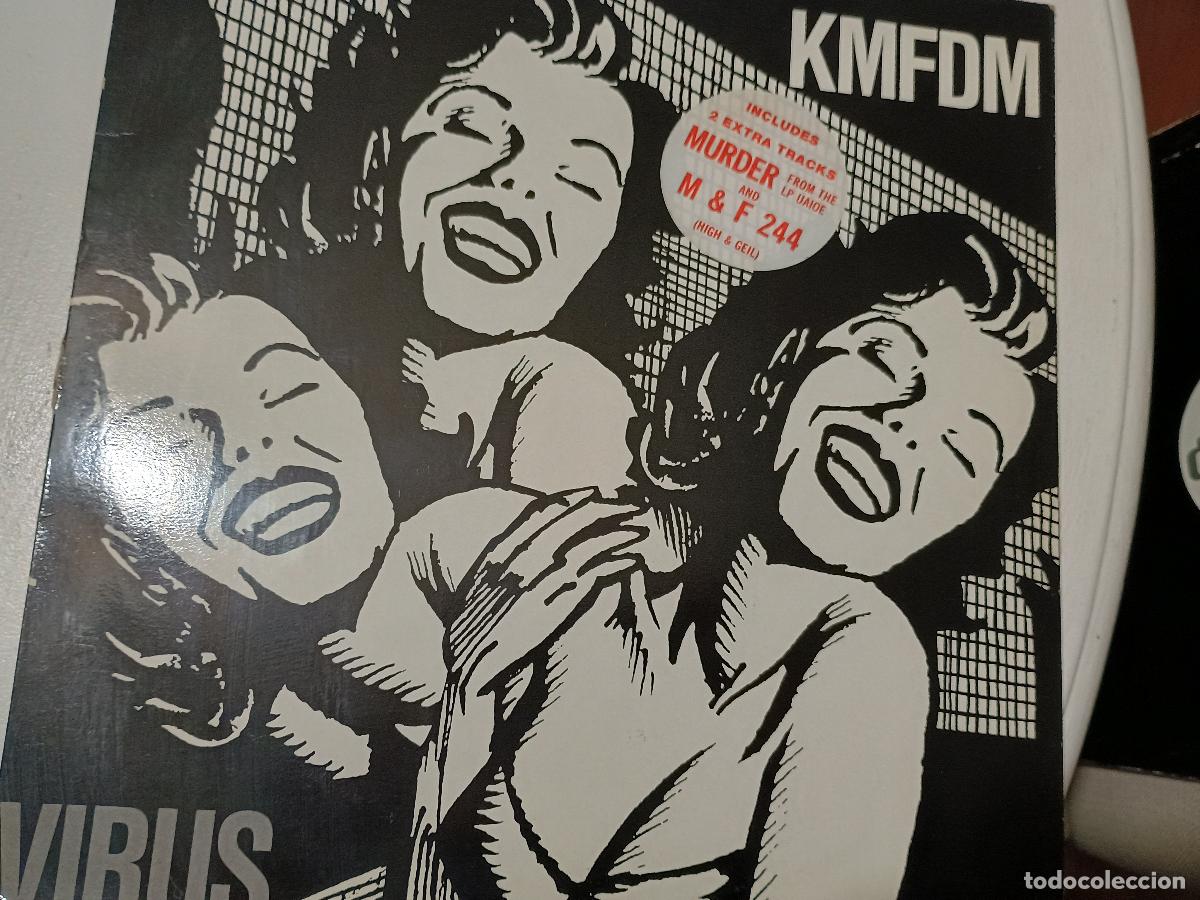 Discos de vinilo: KMFDM &ndash; Virus US 1990 Electronic Industrial EBM - Foto 1