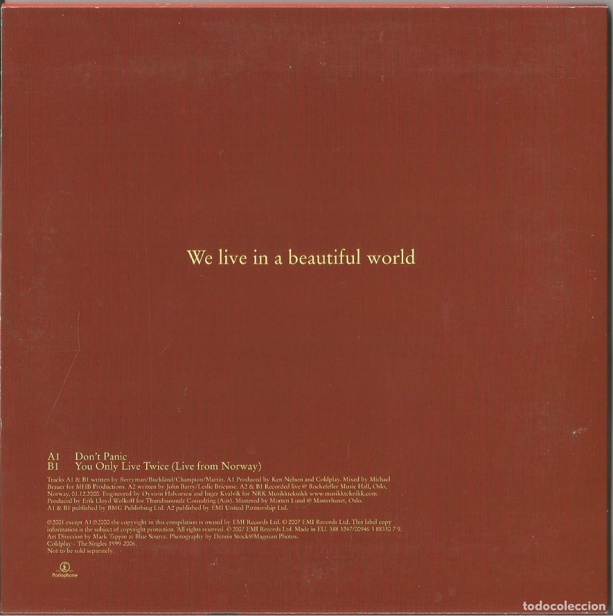 Discos de vinilo: COLDPLAY. DON&acute;T PANIC. SINGLE VINILO 2007. - Foto 2