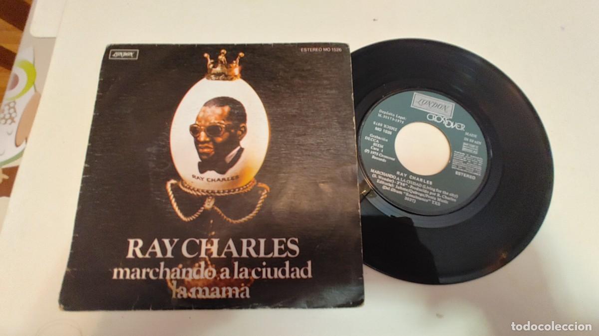 Discos de vinilo: RAY CHARLES-SINGLE MARCHANDO A LA CIUDAD - Foto 1