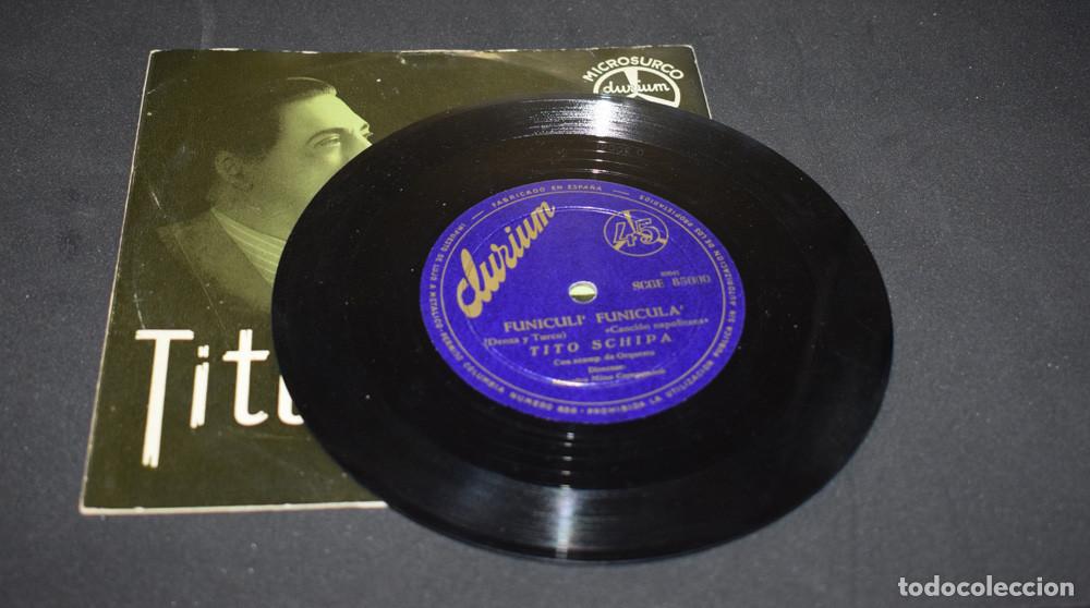 Discos de vinilo: TITO SCHIPA - FUNICULI FUNICULA - SINGLE ESPA&Ntilde;OL - Foto 3