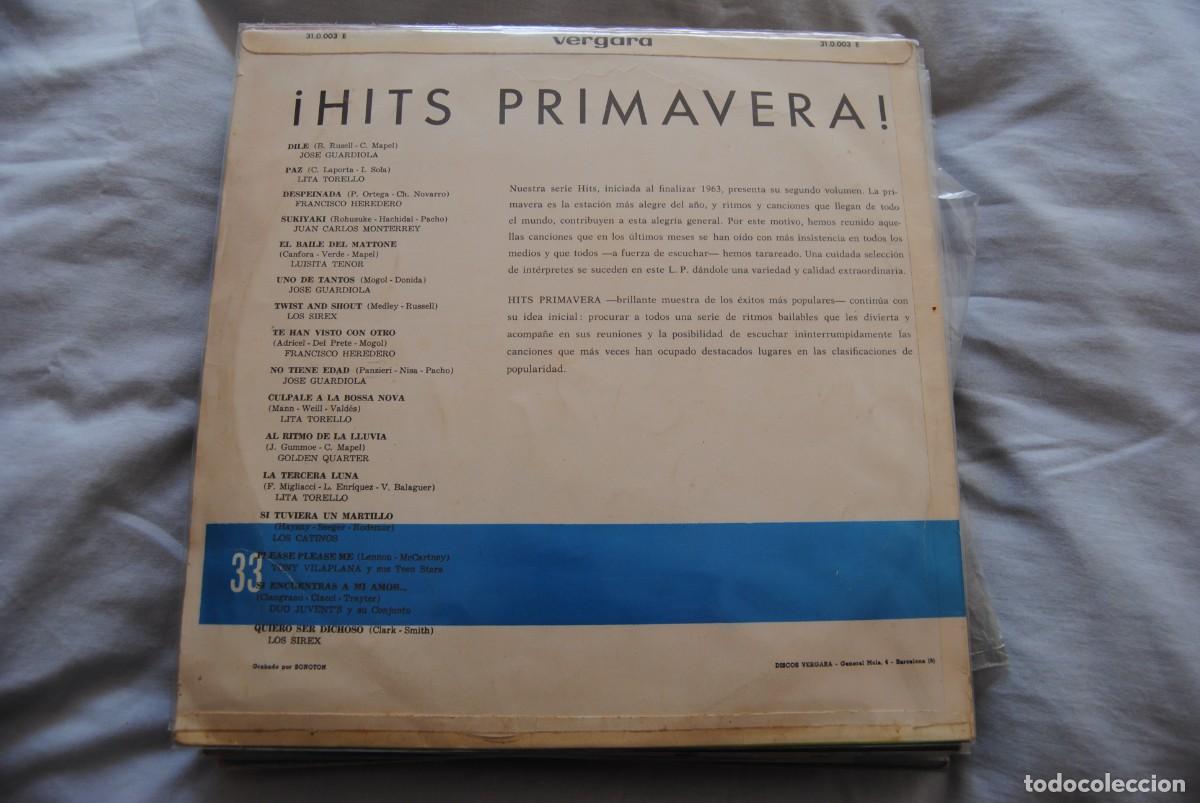 Discos de vinilo: hits primavera vergara . lp 1964 - Foto 2