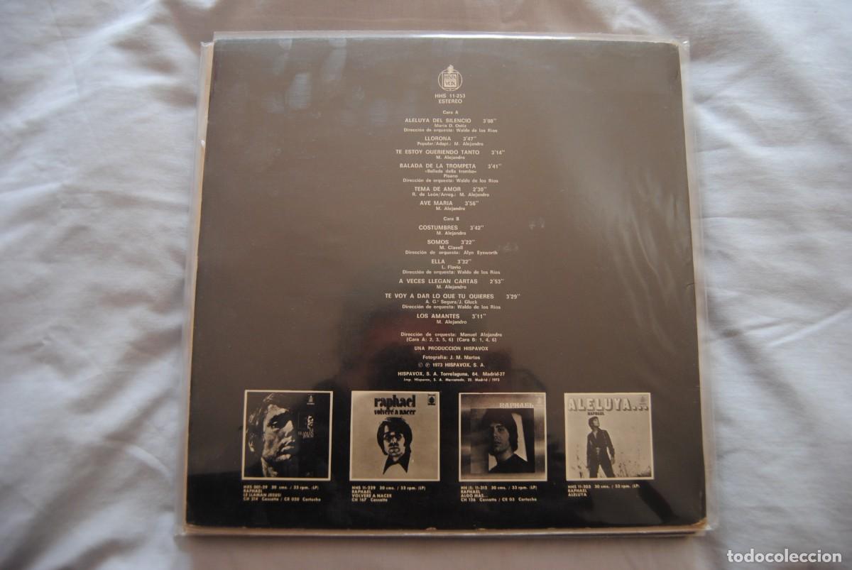 Discos de vinilo: Raphael , disco de oro 2. hispavox 1973. lp - Foto 2