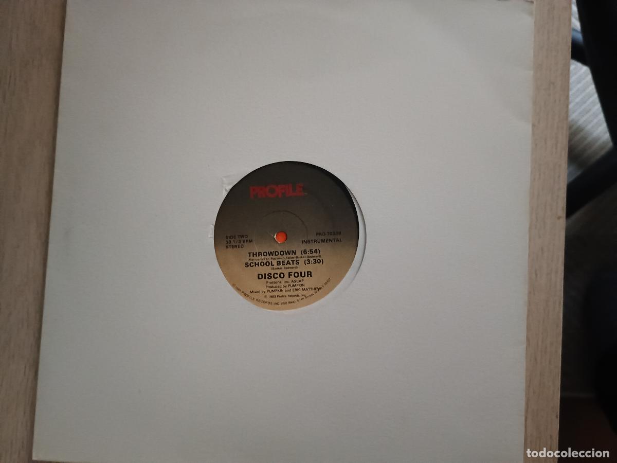 Discos de vinilo: Disco Four &lrm;&ndash; Throwdown US 1983 Hip Hop Electro - Foto 1