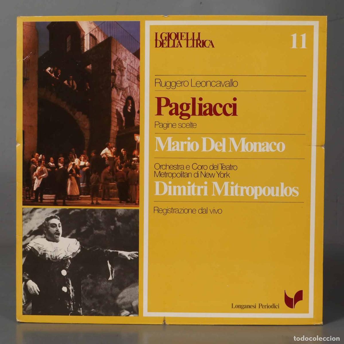 Discos de vinilo: LP. PLAGLIACCI. LEONCAVALLO. MITROPOULUS - Foto 1