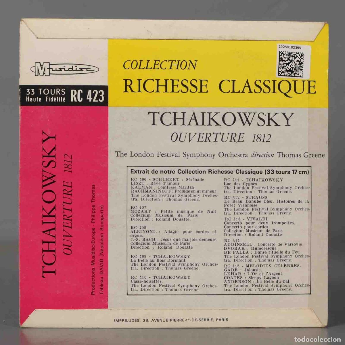 Discos de vinilo: SINGLE. TCHAIKOWSKY OUVERTURE 1812. GREENE - Foto 2