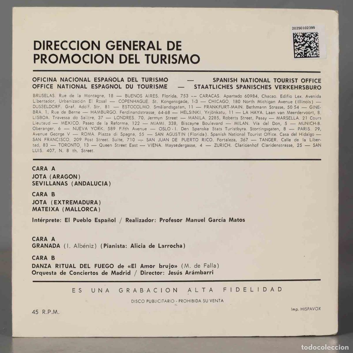 Discos de vinilo: EP. Folklore Musical De Espa&ntilde;a - Foto 2