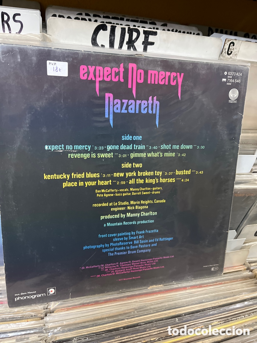 Discos de vinilo: expect no mercy nazareth - Foto 2