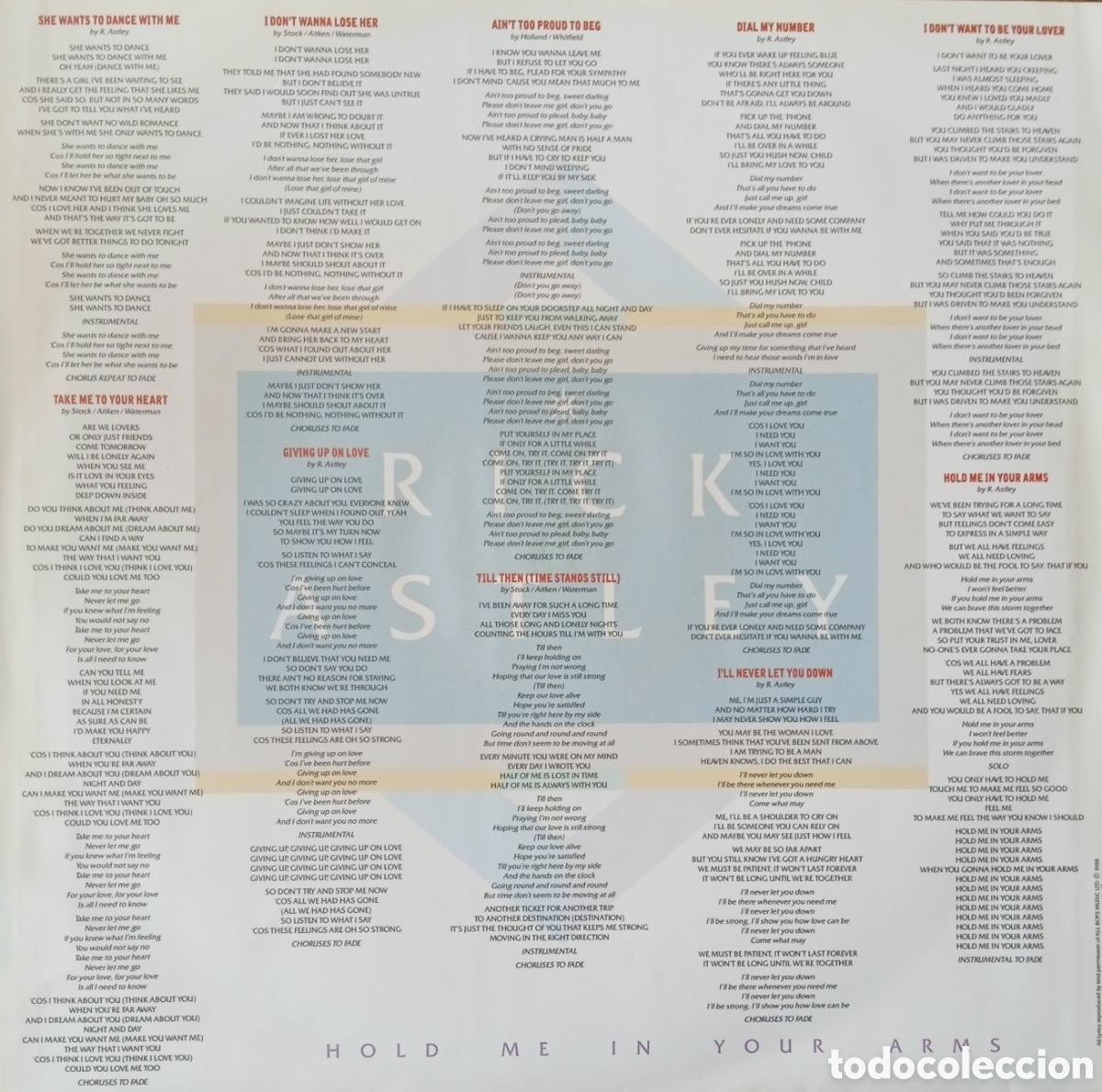Discos de vinilo: Disco de vinilo Rick Astley - Foto 3