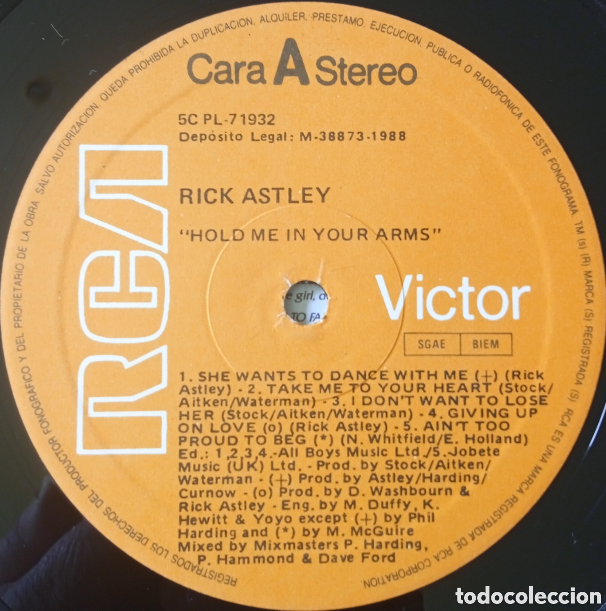 Discos de vinilo: Disco de vinilo Rick Astley - Foto 5
