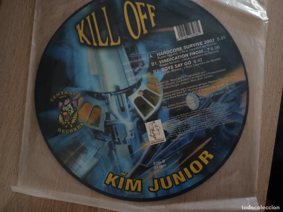 Discos de vinilo: Kim Junior &lrm;&ndash; Kill Off, Spain 2002 Electronic Hardcore, Gabber - Foto 3
