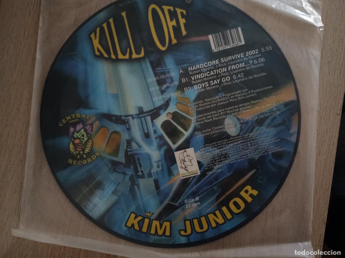 Discos de vinilo: Kim Junior &lrm;&ndash; Kill Off, Spain 2002 Electronic Hardcore, Gabber - Foto 4