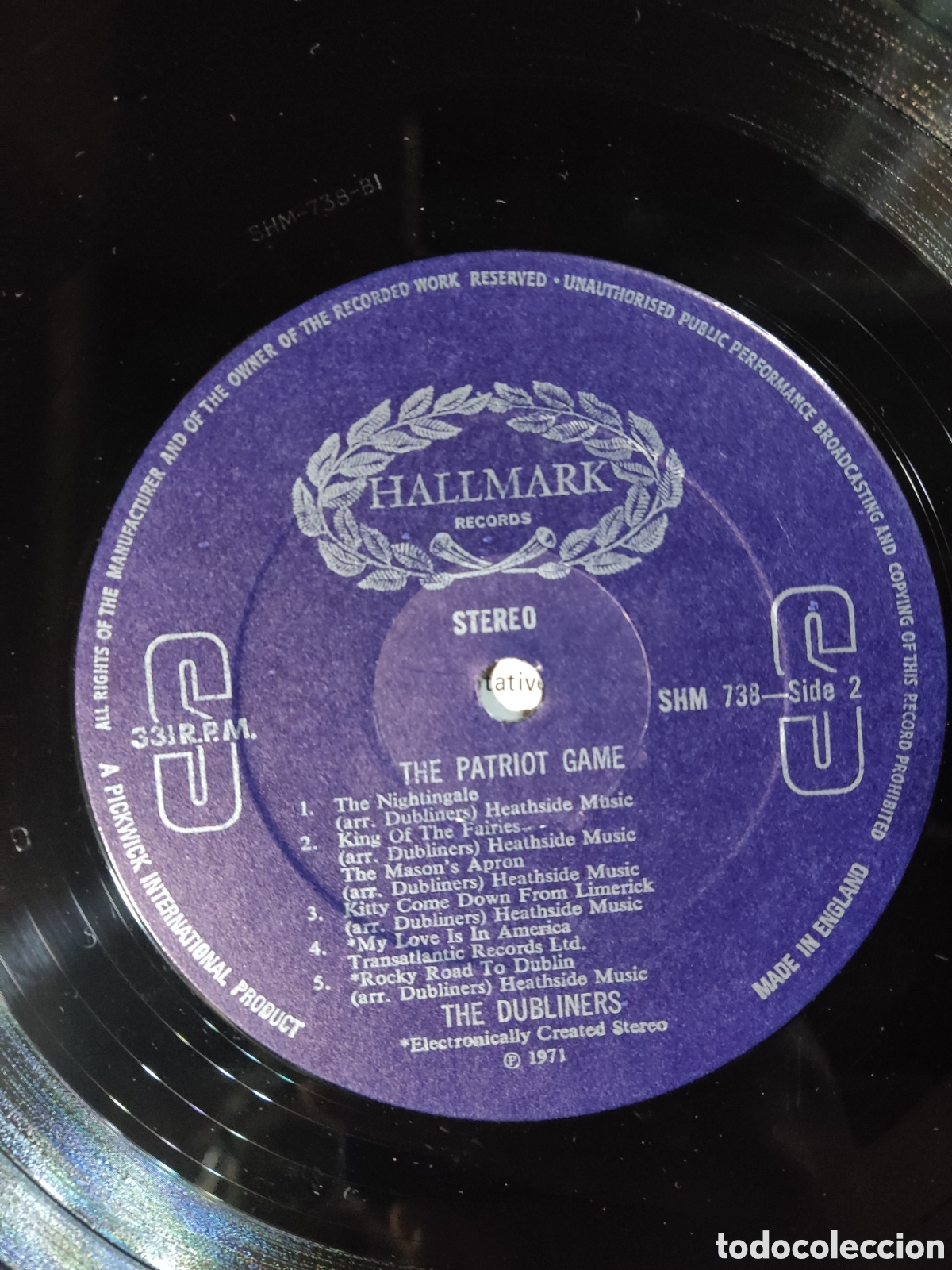 Discos de vinilo: The Dubliners the patriot game - Foto 3