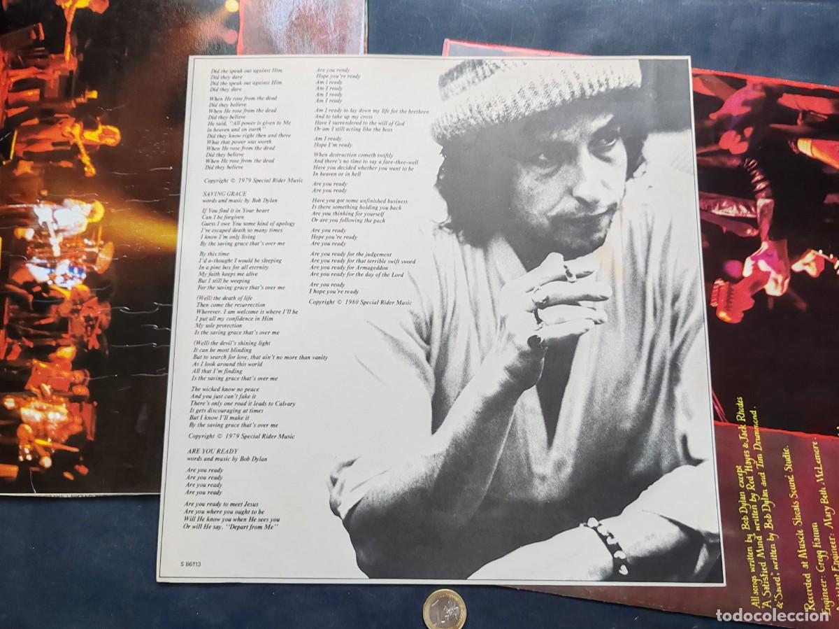 Discos de vinilo: Vinilo &rdquo;Saved&rdquo; - Bob Dylan, Edici&oacute;n Original con Insertos - Foto 5