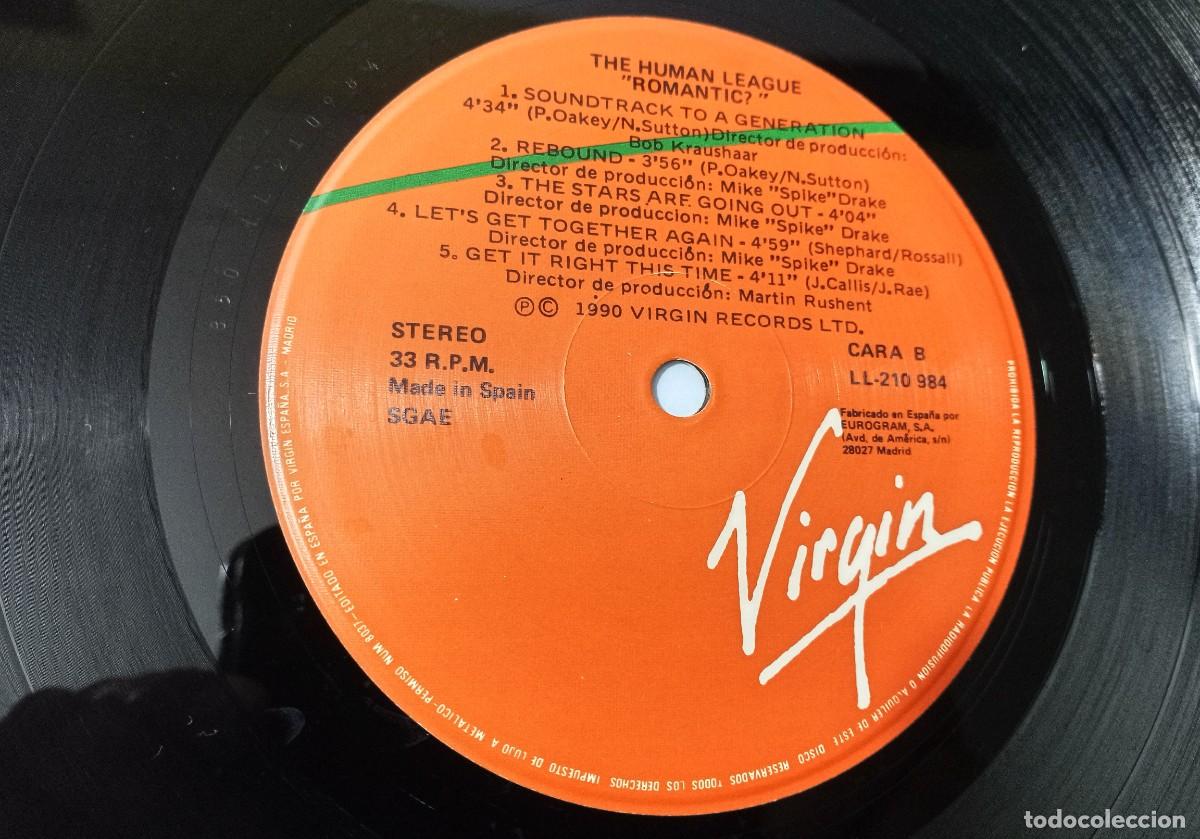 Discos de vinilo: The human league &ndash; Romantic? - Foto 5