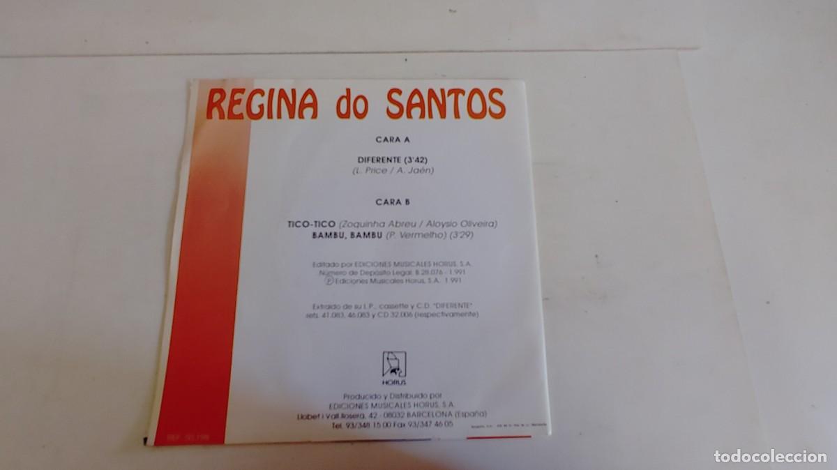 Discos de vinilo: REGINA DO SANTOS-SINGLE DIFERENTE - Foto 2
