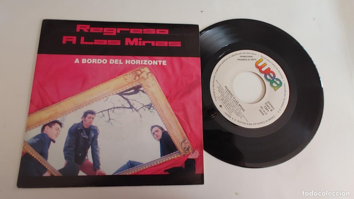 Discos de vinilo: REGRESO A LAS MINAS-SINGLE A BORDO DEL HORIZONTE - Foto 1