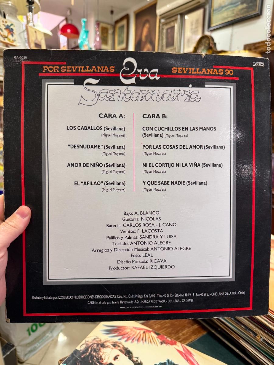 Discos de vinilo: LP EVA SANTAMARIA -- - Foto 2