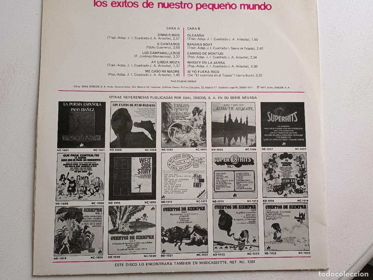 Discos de vinilo: Nuestro Peque&ntilde;o Mundo exitos lp 1977 - Foto 2
