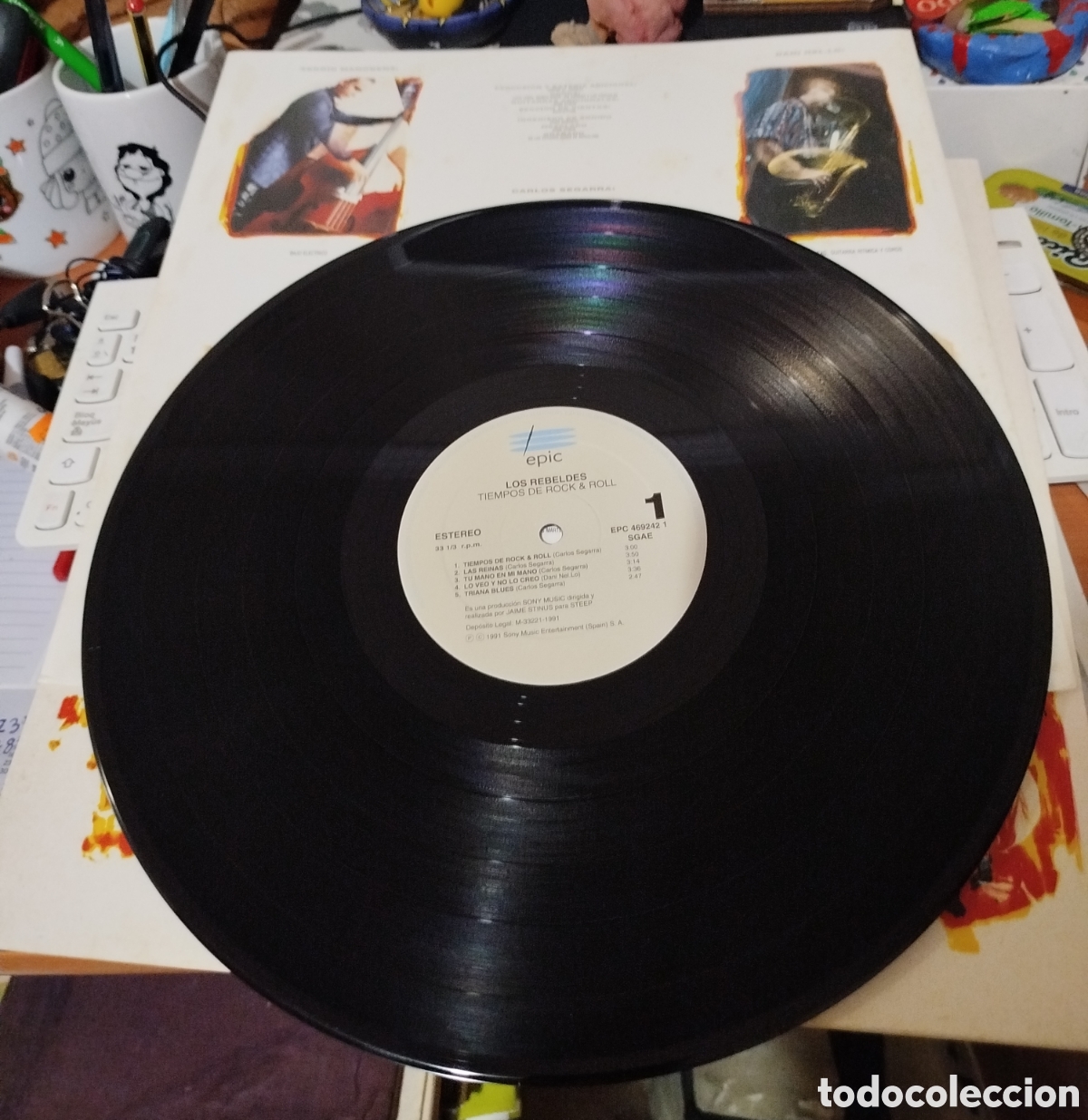 Discos de vinilo: Los rebeldes - tiempo de rock & roll - Foto 2