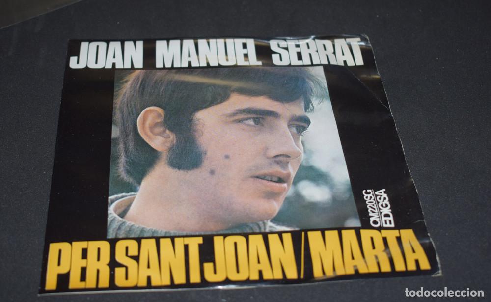 Discos de vinilo: Joan Manuel Serrat &lrm;&ndash; Per Sant Joan / Marta - SINGLE 1968 - Foto 1
