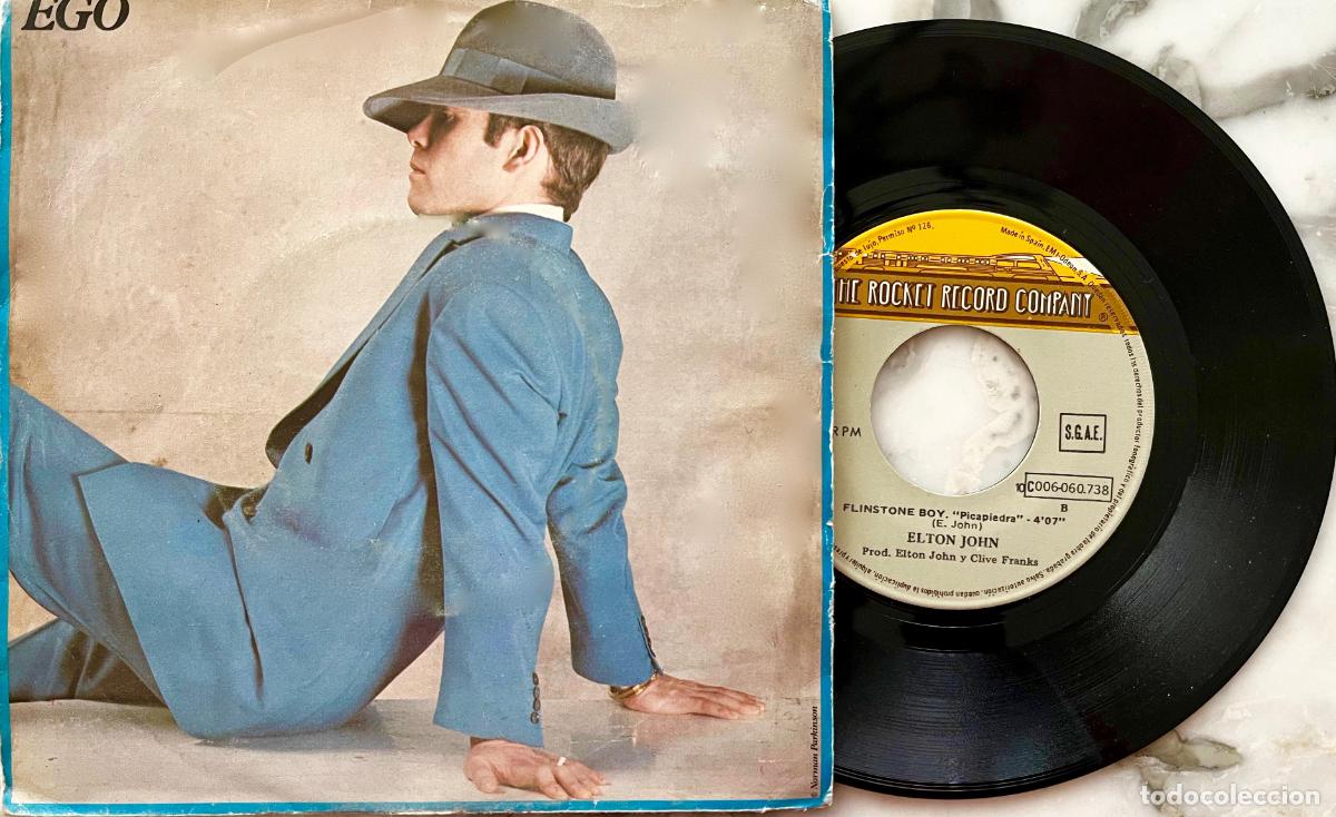 Discos de vinilo: ELTON JOHN. EGO. SINGLE ORIGINAL ESPA&Ntilde;A 1978 - Foto 1
