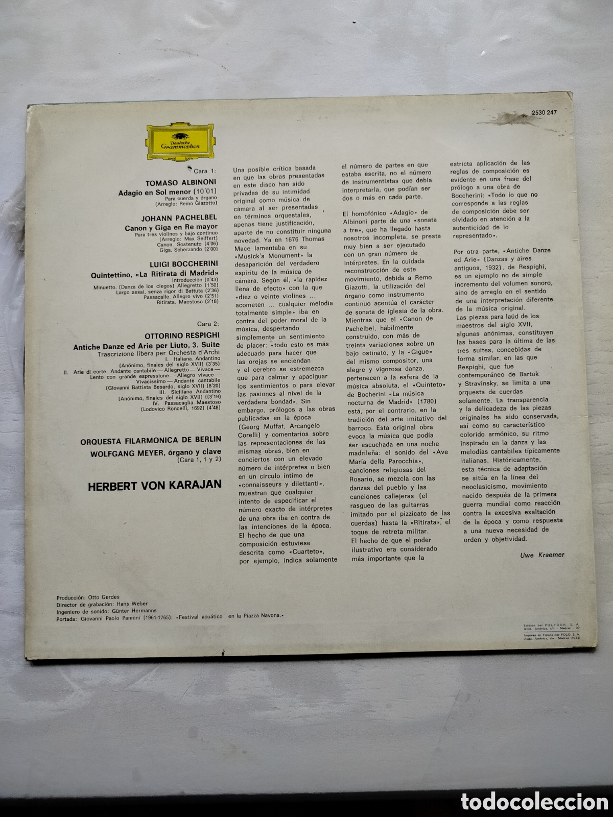 Discos de vinilo: LP Herbert Von Karajan - Foto 2