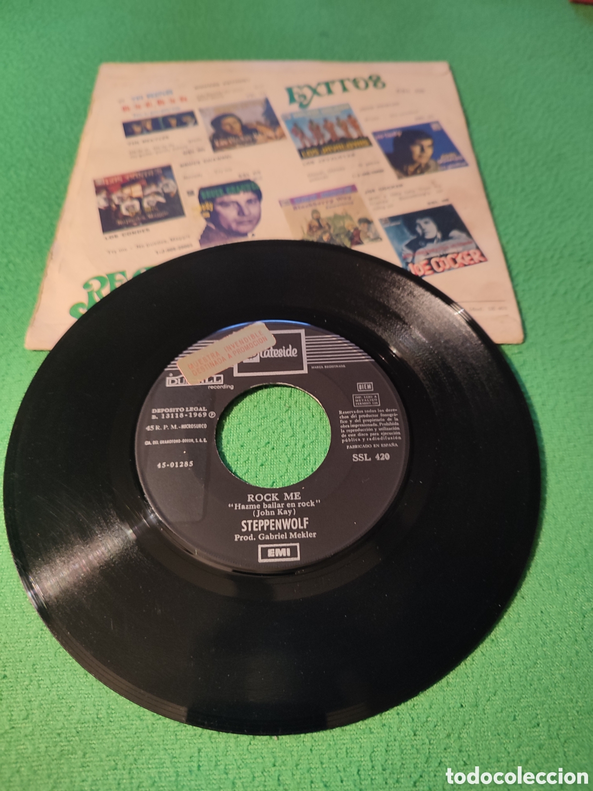 Discos de vinilo: Steppenwolf - Rock me / J&uacute;piter child - Foto 2