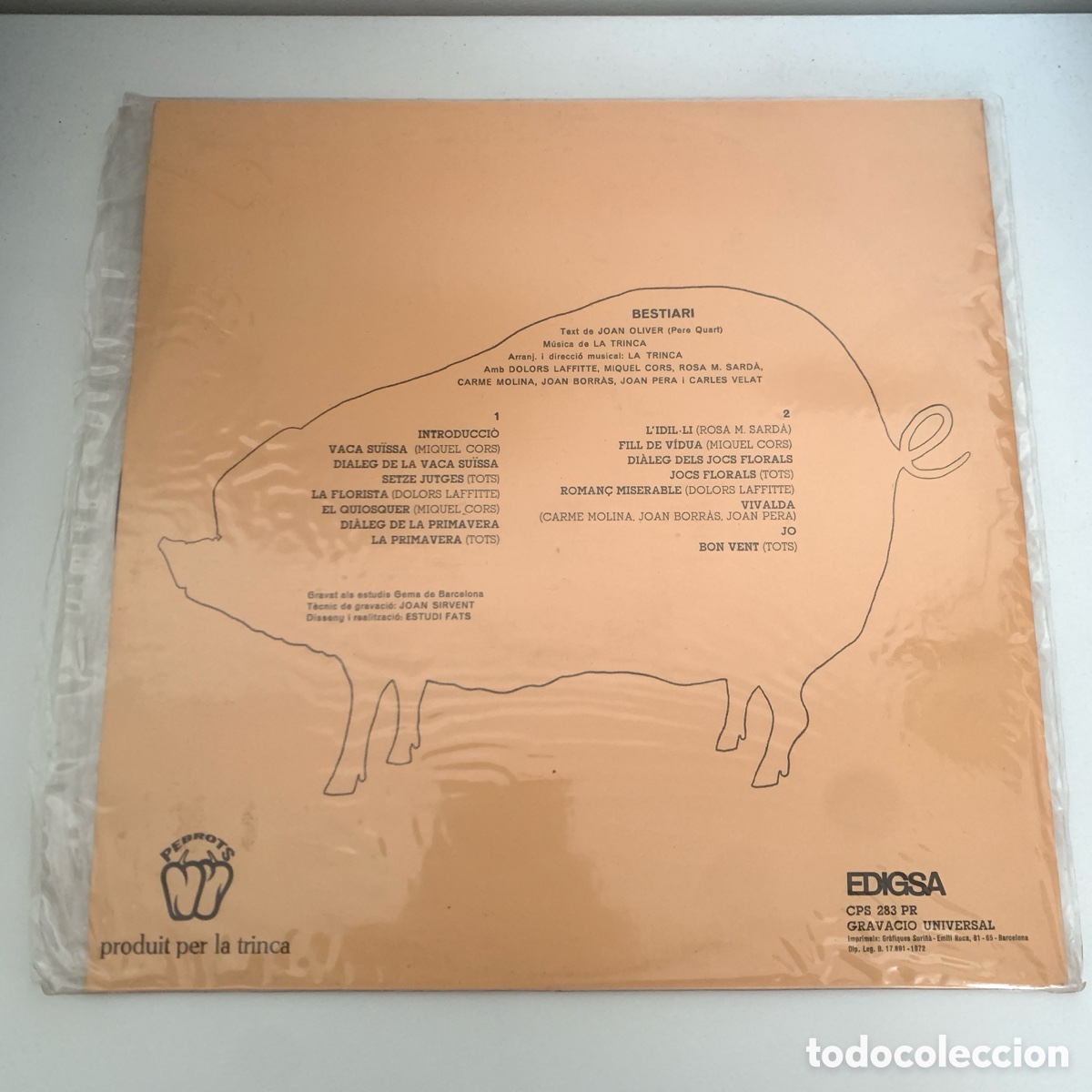 Discos de vinilo: LP - BESTIARI (Edigsa, 1972) - Foto 2