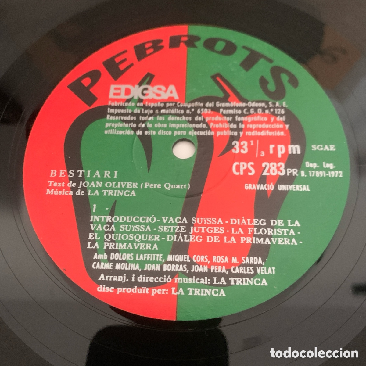 Discos de vinilo: LP - BESTIARI (Edigsa, 1972) - Foto 4