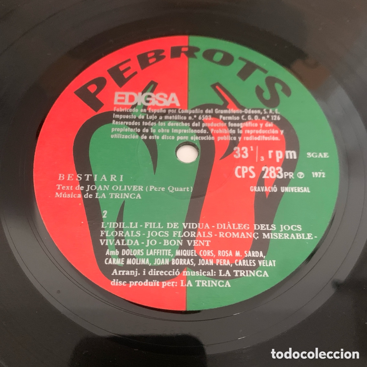 Discos de vinilo: LP - BESTIARI (Edigsa, 1972) - Foto 6