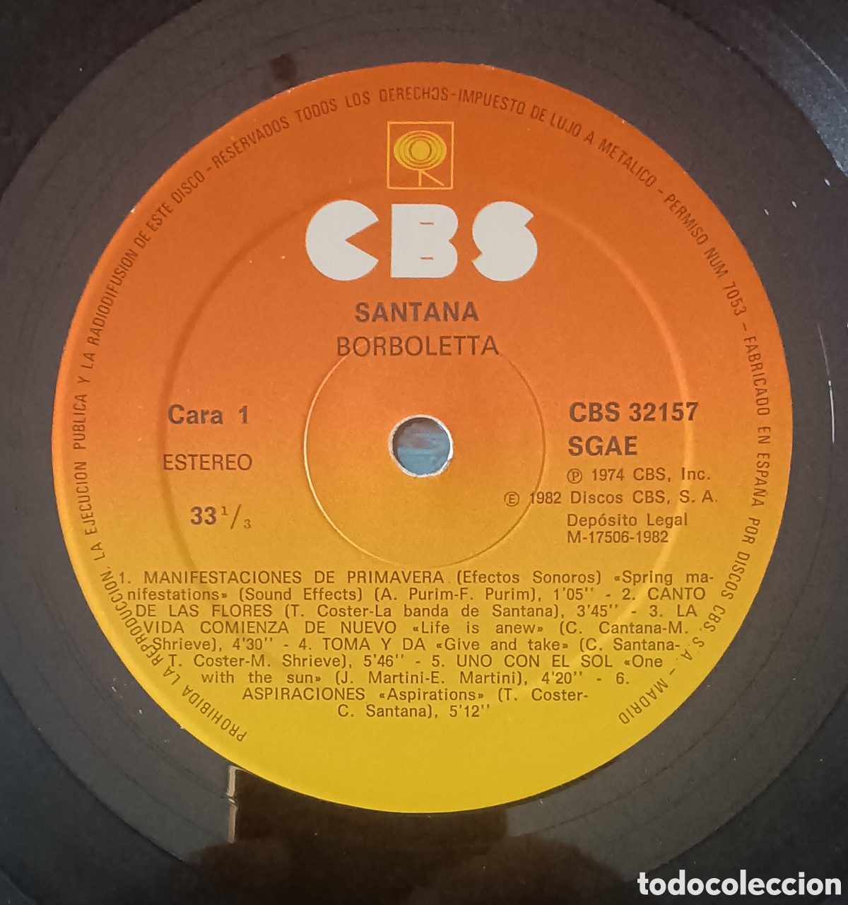 Discos de vinilo: Santana - Borboletta - Foto 5